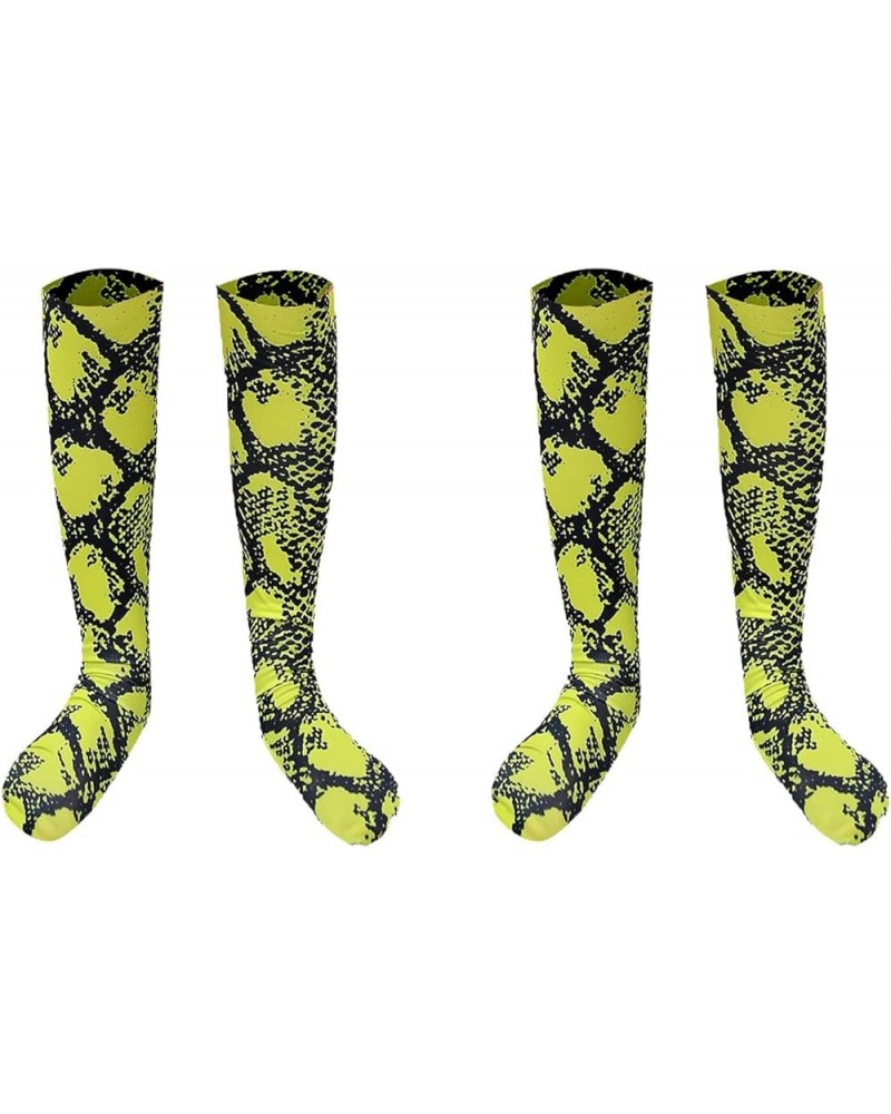 Green Snakeskin Socks, Compression Socks Snakeskin Knee High Sports Socks Casual Tube Socks Outdoor Sports 2*pcs Green $10.61...