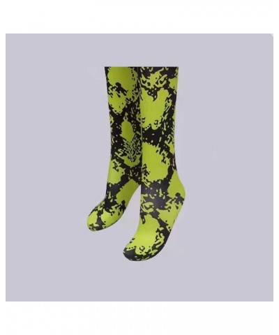 Green Snakeskin Socks, Compression Socks Snakeskin Knee High Sports Socks Casual Tube Socks Outdoor Sports 2*pcs Green $10.61...