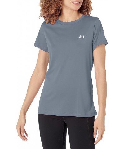 Women's UA Tech™ T-Shirt (002) Gravel / / Metallic Silver Large $11.22 Activewear