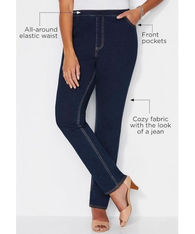 Women's Plus Size The Knit Jean Chocolate Ganache $29.39 Jeans