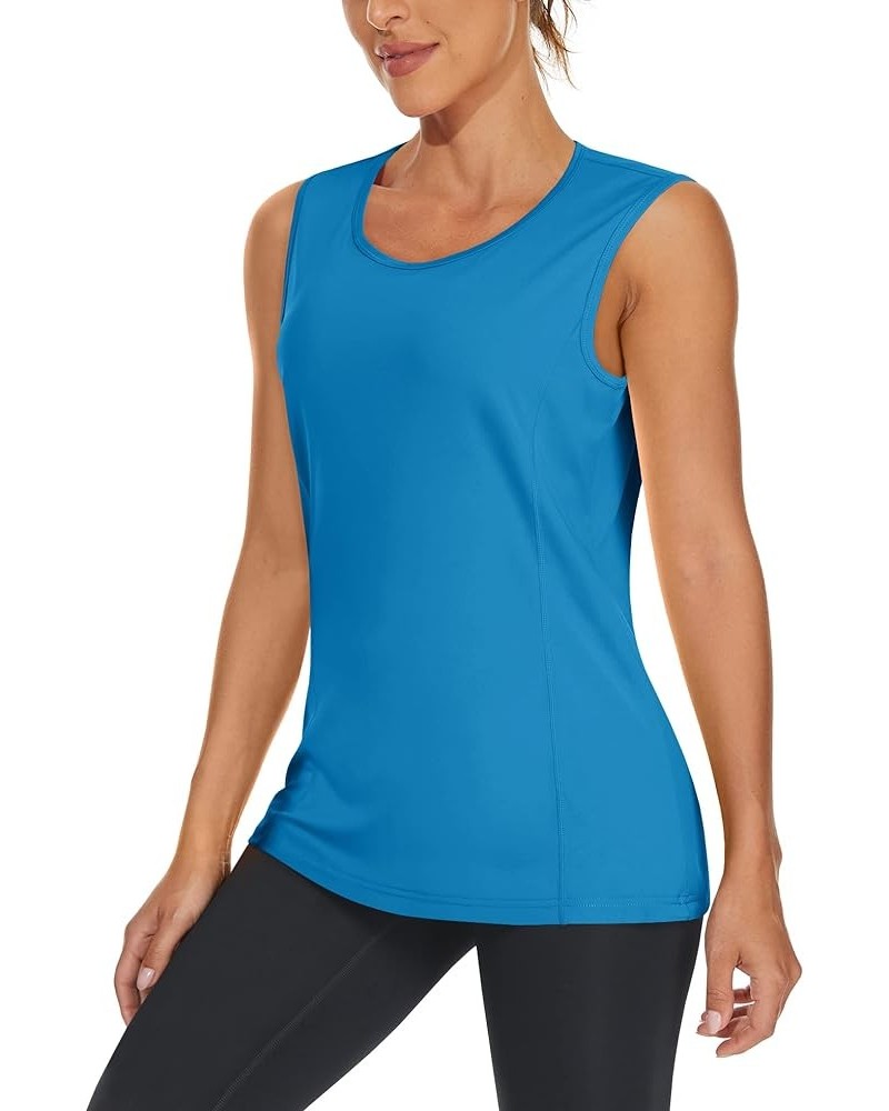 Women's Workout Tank Top Sleeveless Quick Dry Sun Protection UPF 50+ Running Hiking Athletic Gym Yoga Tank Tops Green Blue $9...