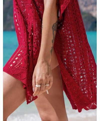 Swimsuit Cover Ups for Women V Neck Loose Beach Bathing Suit Cover Up Red 78 $14.99 Swimsuits