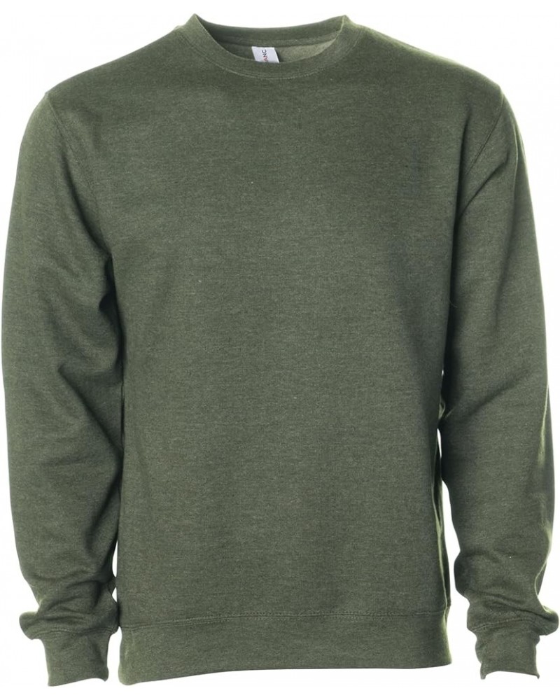 Everyday Crewneck Sweaters Simplistic Lifestyle Clothing, S-5XL Army Heather $27.90 Activewear