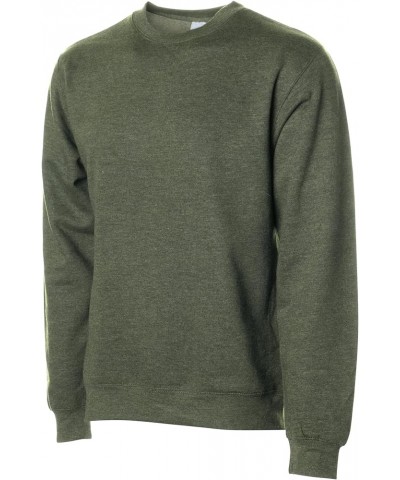 Everyday Crewneck Sweaters Simplistic Lifestyle Clothing, S-5XL Army Heather $27.90 Activewear