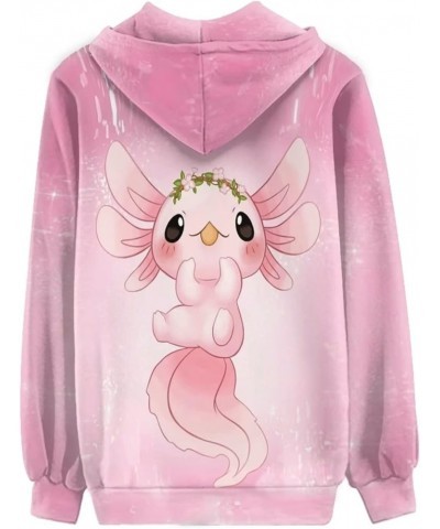 Zip Up Hoodie for Women Y2K Sweatshirt Oversize Jacket Hoodies 0 Axolotl Kawaii $15.60 Hoodies & Sweatshirts