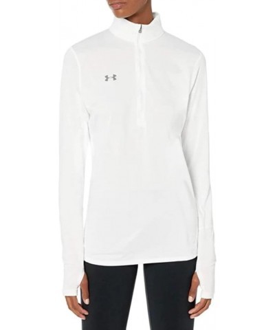 Women's Locker 1/2 Zip T-Shirt White/ Elemental Light Heather/ Graphite XX-Large $12.93 Activewear