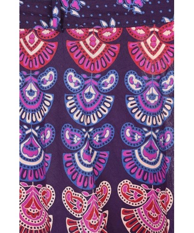 Wrap Around Skirts Long from India Cotton Women's Beach Clothing Purple 1 $17.39 Skirts