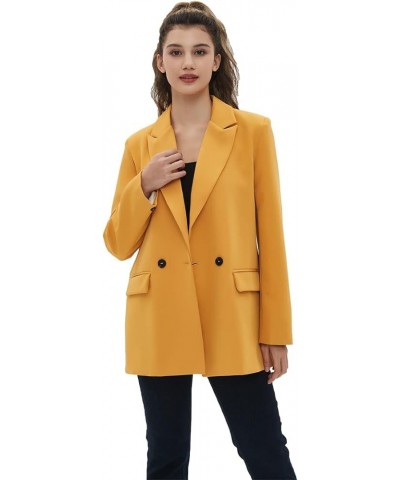 Women's Casual Long Sleeve Lapel Oversized Button Work Office Blazer Suit Jacket Beeswax $21.68 Blazers