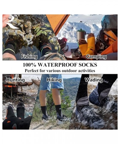 Waterproof Breathable Socks, [SGS Certified] Unisex Novelty Skiing Trekking Hiking Wading Trail Socks 1 Pair Colorful Paintin...