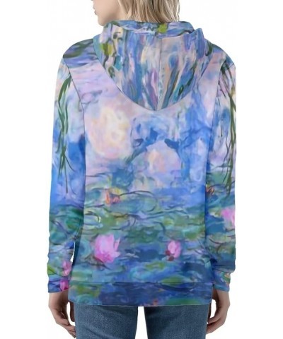 Zip Up Women's Hoodies & Sweatshirts XS-5XL Monet Lotus $12.82 Hoodies & Sweatshirts