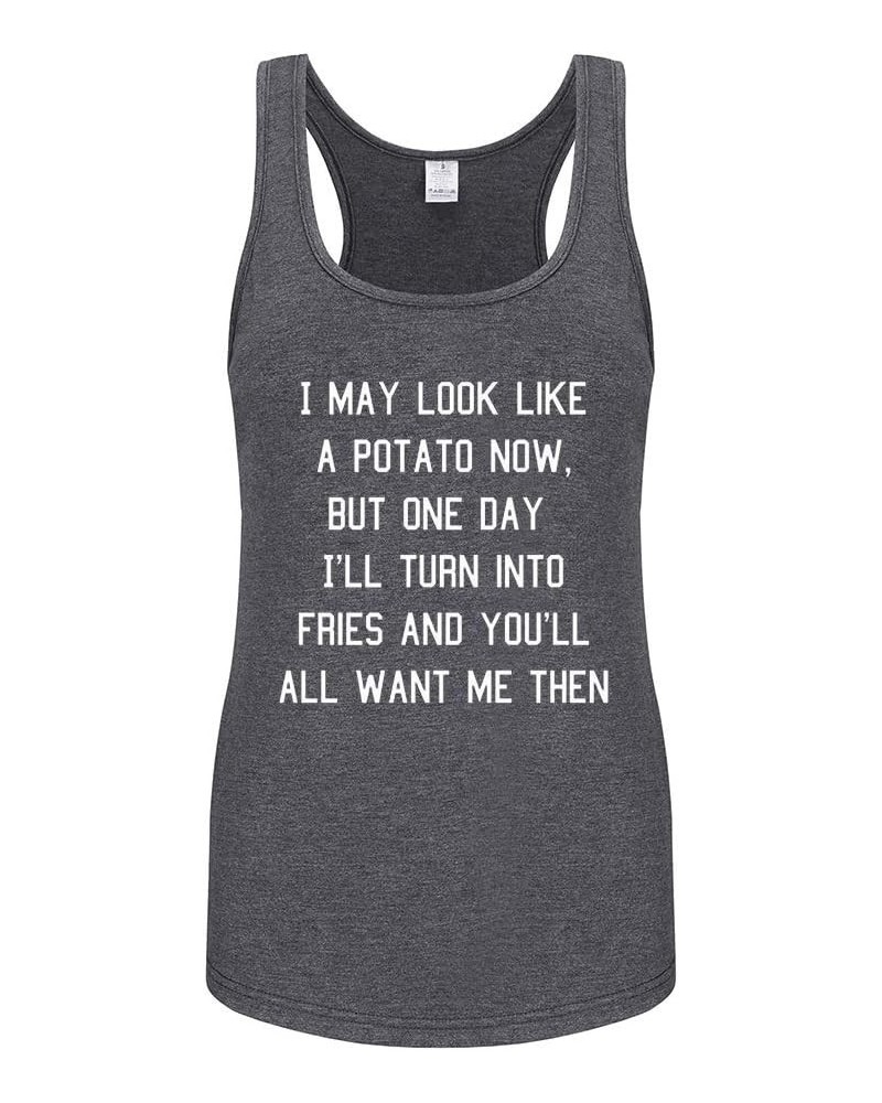 Workout Tank Tops for Women-Womens Funny Saying Fitness Gym Sleeveless Racerback Shirts Grey-3 $10.58 Activewear