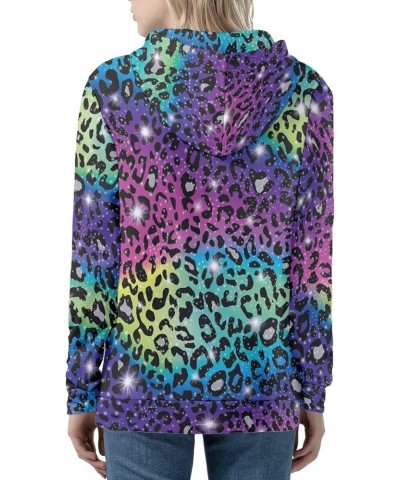 Women Y2K Hoodie Zip Up Sweatshirt Vintage Jackets Hooded Cardigan 0 Leopard Print Rainbow $19.45 Hoodies & Sweatshirts