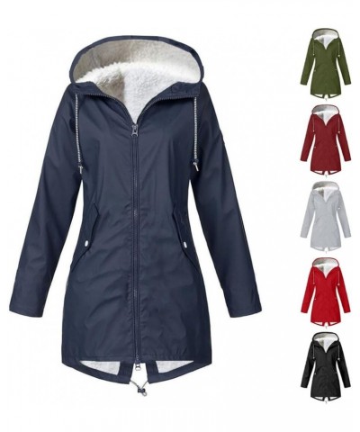 Women's Winter Fleece Parka Rain Coats Waterproof Windproof Ski Snow Hooded Jacket Outdoor Travel Windbreaker Gray001 $10.06 ...