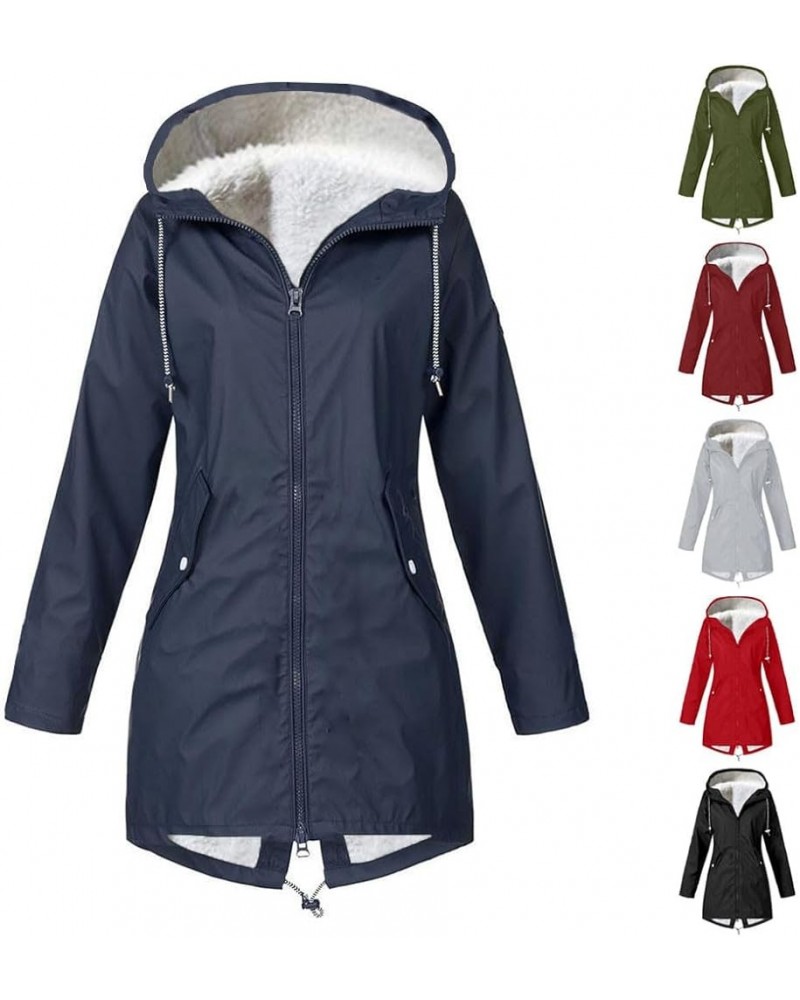 Women's Winter Fleece Parka Rain Coats Waterproof Windproof Ski Snow Hooded Jacket Outdoor Travel Windbreaker Gray001 $10.06 ...