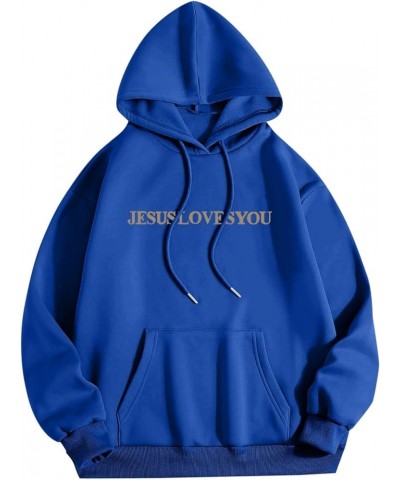 Women's Christian Hoodies Jesus Faith Oversized Sweatshirts Women Men Jesus Loves You Pullover Tops Streetwear Y2K Clothes A0...