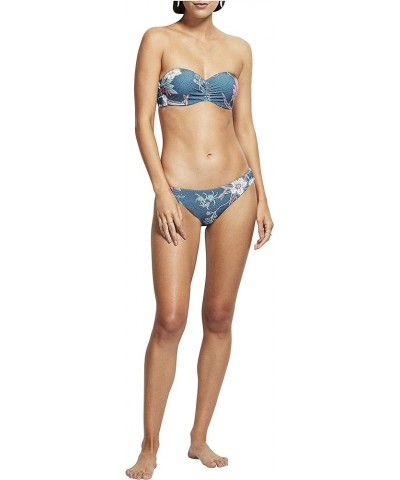 Women's Hipster Bikini Bottom Swimsuit Balinese Retreat Peacock Blue $12.98 Swimsuits