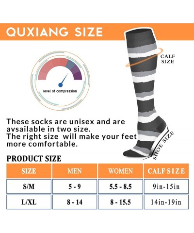 Compression Socks for Women & Men 15-20 mmHg, Best for Medical, Nursing, Running, Athletic, Varicose Veins, Travel 022 Black/...