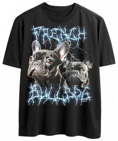 Heavy Metal Tshirt for Dog Lovers Dog Owners Funny Dog Dad and Dog Mom Graphic Tees Men and Women French Bulldog C2 $10.55 T-...