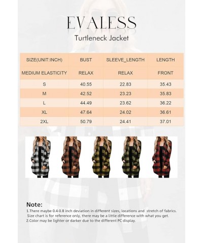 Color Block Plaid Shacket Jacket Womens Fall Fashion 2023 Outfits Long Sleeve Button Down Flannel Shirts Coats B1 New Green $...