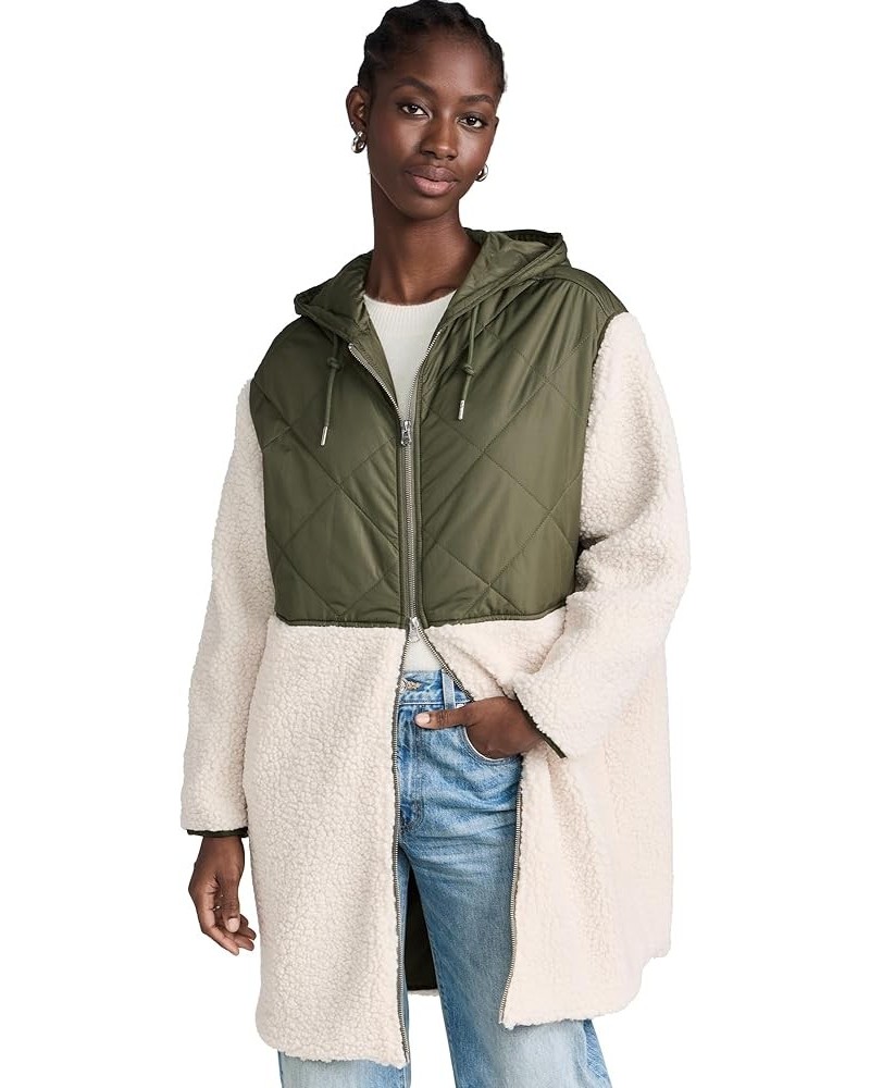 Women's Hammond Zip Front Anorak Natural/Army $134.88 Jackets