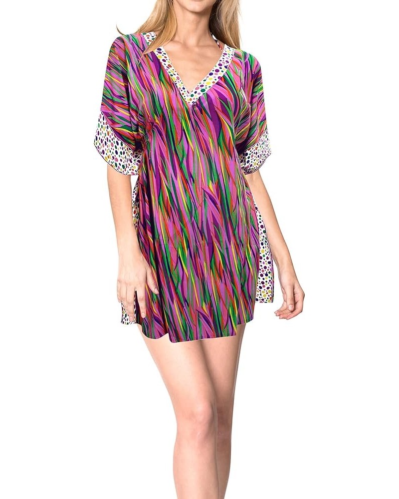 Women's Loose Beach Wear Swimsuit Cover Ups for Women,2 Lilac, Allover $10.57 Swimsuits