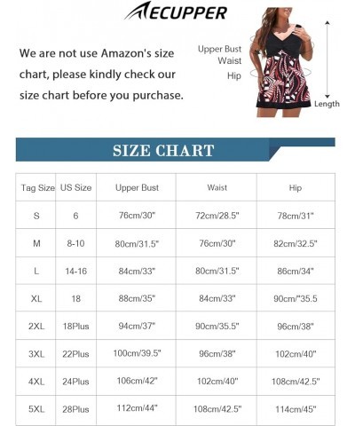 Women Modest One Piece Swimdress Plus Size Tummy Control Skirted Swimsuits Floral Shaping Bathing Suit with Shorts Black $22....