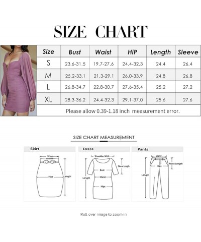 Women’s Sexy Mesh Puff Long Sleeve Plunge V Neck Backless Ruched Mesh Bodycon Mini Party Cocktail Dress Black 1 $18.13 Dresses