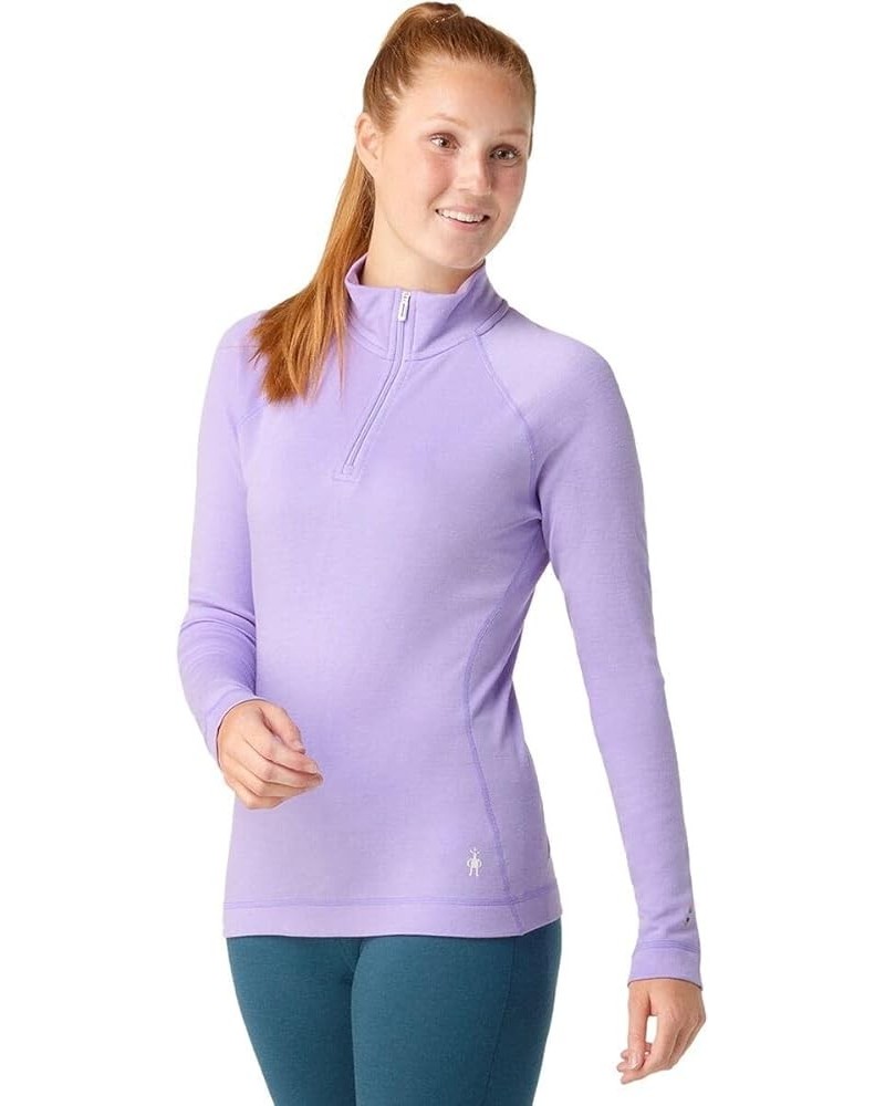 Women’s Base Layer Top - Merino 250 Wool Active 1/4 Zip Outerwear Ultra Violet $48.14 Activewear