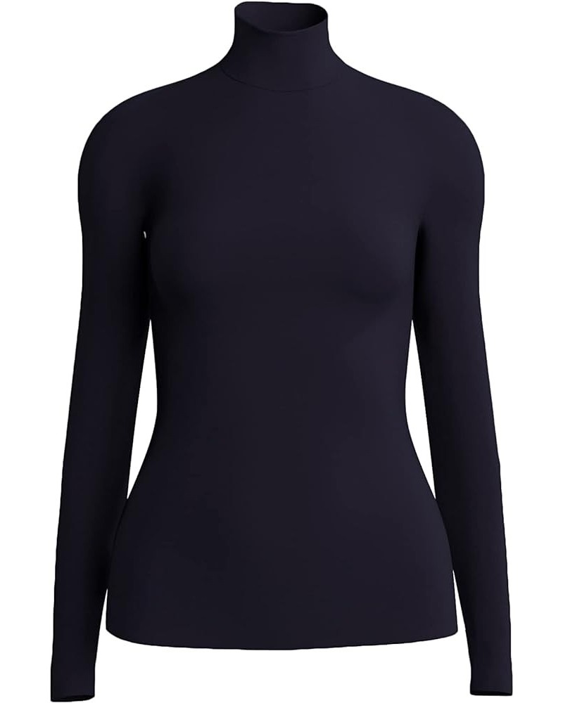 Turtleneck Top Long Sleeves for Women Sapphire Blue $68.00 Underwear