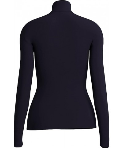 Turtleneck Top Long Sleeves for Women Sapphire Blue $68.00 Underwear