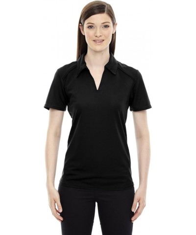 North End Womens Recycled Polyester Performance Pique Polo (78632) Black $6.57 Shirts