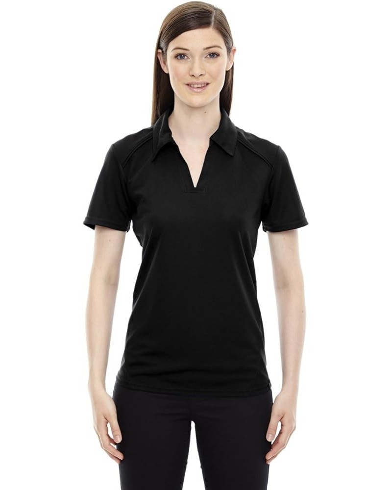 North End Womens Recycled Polyester Performance Pique Polo (78632) Black $6.57 Shirts