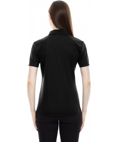 North End Womens Recycled Polyester Performance Pique Polo (78632) Black $6.57 Shirts