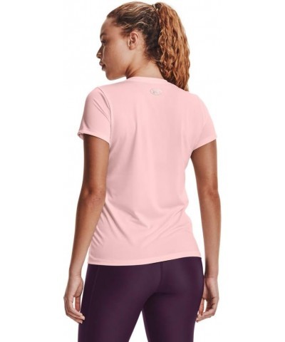 Women's Bubble Tech Heather Short-Sleeve V-Neck T-Shirt Beta Tint (658)/Metallic Silver Medium $10.80 Activewear