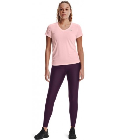 Women's Bubble Tech Heather Short-Sleeve V-Neck T-Shirt Beta Tint (658)/Metallic Silver Medium $10.80 Activewear