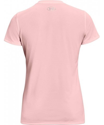 Women's Bubble Tech Heather Short-Sleeve V-Neck T-Shirt Beta Tint (658)/Metallic Silver Medium $10.80 Activewear