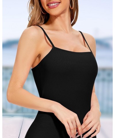 Women Bodycon Maxi Dresses Sleeveless Spaghetti Strap Long Dress Elegant Built-in Bra Tight Mermaid Dress C:black $20.30 Dresses