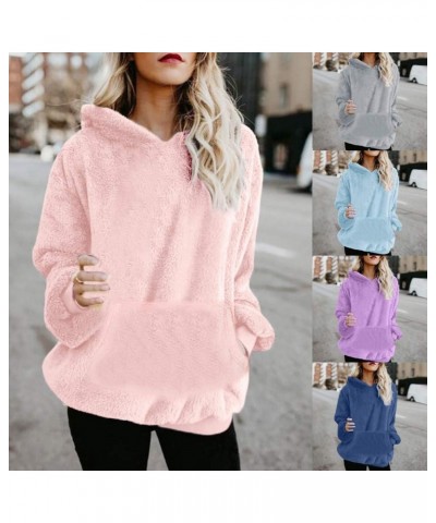 Pullover Hoodie Women Plus Size,Womens Sherpa Pullover Fuzzy Fleece 1/4 Zip Sweatshirt Oversized Hoodies Pockets Z41-beige $6...