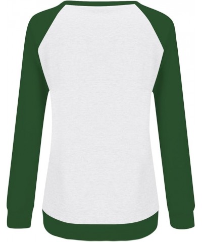 St Patricks Day Women Shirts Trendy for Leggings Spring Long Sleeve Tops Crewneck Blouses Slim Fit Cute Sweatshirts Aw561-whi...