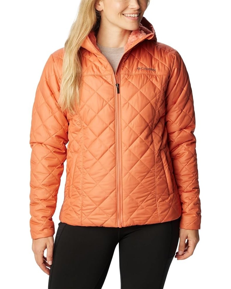 Women's Copper Crest Hooded Jacket Faded Peach $54.33 Jackets