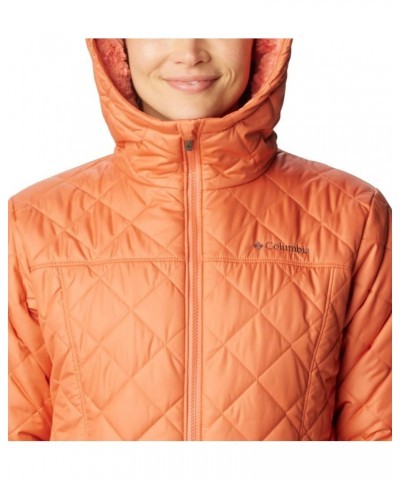 Women's Copper Crest Hooded Jacket Faded Peach $54.33 Jackets