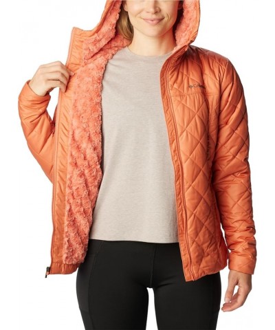 Women's Copper Crest Hooded Jacket Faded Peach $54.33 Jackets