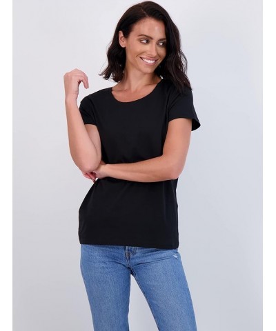 4 Pack: Women's Classic-Fit Cotton Short-Sleeve Scoop Crew Neck T-Shirt (Available in Plus Size) Regular Size Set 1 $17.15 T-...