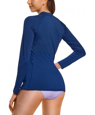 Women's UPF 50+ Rash Guard Long Sleeve, UV/Sun Protection Swim Shirts, Water Beach Surf Swim Top Small Wave Navy $16.46 Swims...