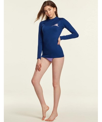 Women's UPF 50+ Rash Guard Long Sleeve, UV/Sun Protection Swim Shirts, Water Beach Surf Swim Top Small Wave Navy $16.46 Swims...