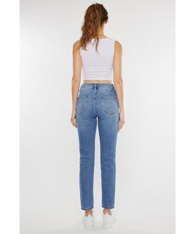 Kancan - Adaline High Rise Slim Straight Jeans - kc11252 Lightblue $35.86 Jeans