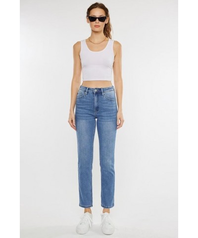 Kancan - Adaline High Rise Slim Straight Jeans - kc11252 Lightblue $35.86 Jeans