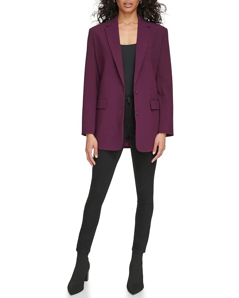 Women's Two Button Blazer Aubergine $41.06 Blazers