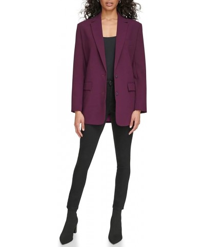 Women's Two Button Blazer Aubergine $41.06 Blazers