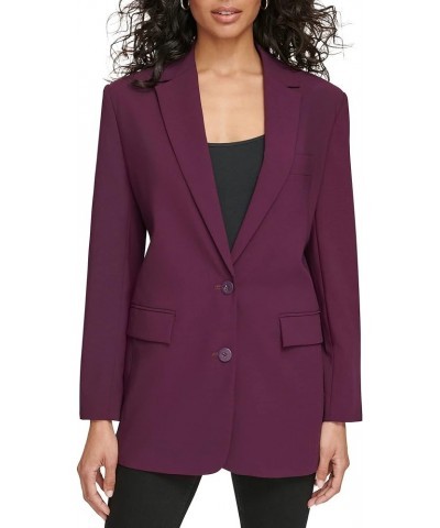 Women's Two Button Blazer Aubergine $41.06 Blazers